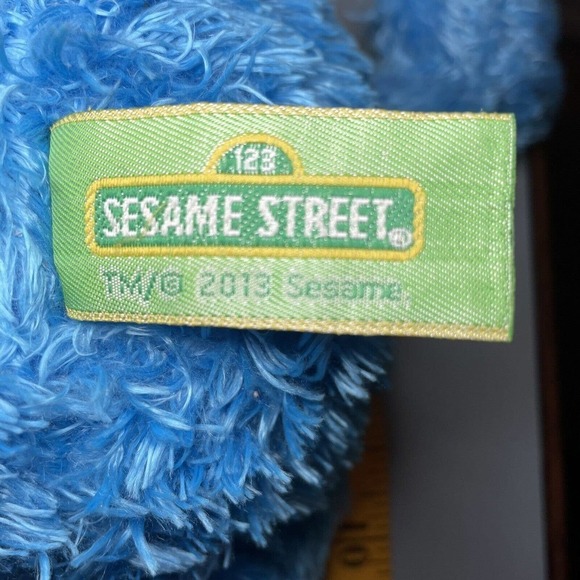 Gund Sesame Street Cookie Monster Plush Stuffed Animal 2013 Blue 12” Lov… - Picture 6 of 8